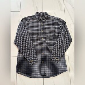 3/$30 Woolrich Classic Plaid long sleeve button down cotton shirt size medium